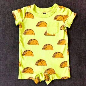 Tea Collection Pocket Shortie Romper 6-9 Months